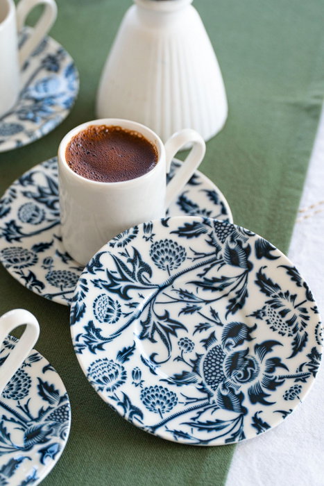 Hermia Nilüfer 12 Juego de tazas de café Multicolor (12 piezas) de Porcelana